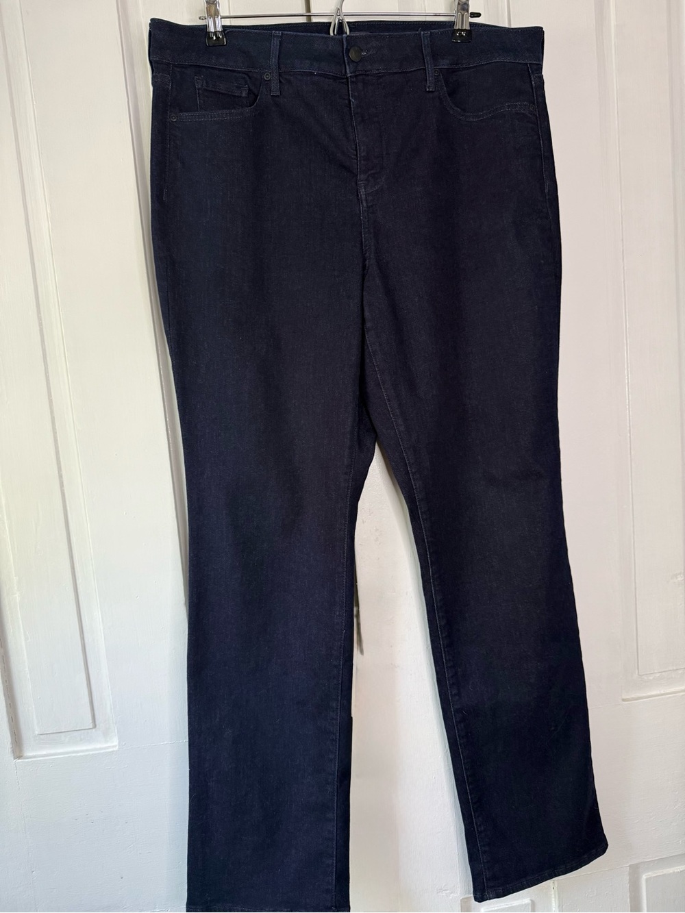 NYDJ Marilyn Straight Dark Wash Stretch Jeans - 16